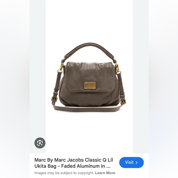 Marc by Marc Jacobs Classic Q Lil Ukita bag in Faded Aluminum - Picture 7 of 7